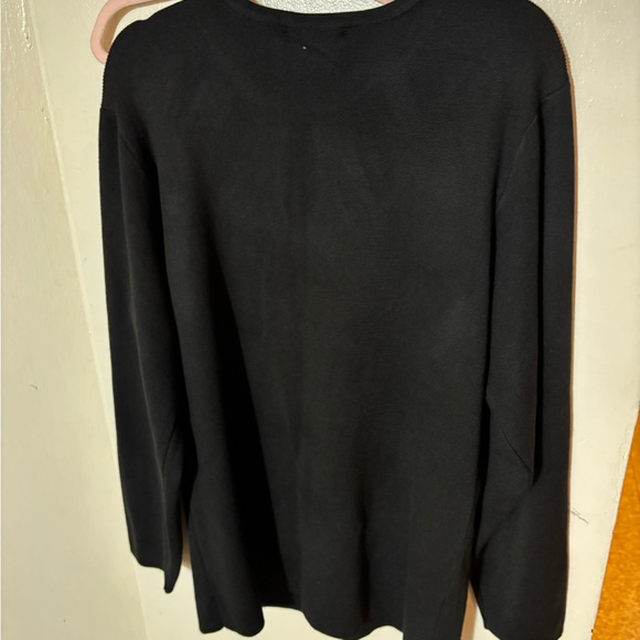 Ashley Stewart Black Studded Long Sleeve Sweater - Picture 9 of 11